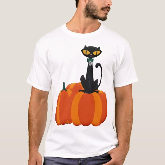 ハロウィン 猫 Tシャツ (正面)