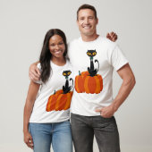 ハロウィン 猫 Tシャツ (ユニセックス)