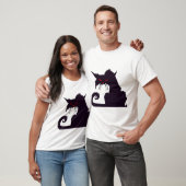 ハロウィン 猫 Tシャツ (ユニセックス)
