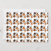 ハロウィン 現代のカボチャ柄 フォトカード シーズンカード (裏面)