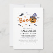 ハロウィン 秋のかぼちゃ コスチュームパーティー 招待状 (正面)