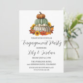 ハロウィン 秋のエンゲージメントパーティー招待状 招待状 (スタンド正面)