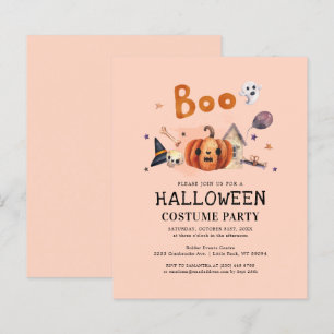 ハロウィン 秋のパーティー招待状