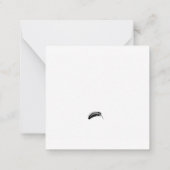 ハロウィン/秋のフラットノートカード ノートカード (裏面)