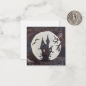 ハロウィン/秋のフラットノートカード ノートカード (正面/裏面インサイチュ)