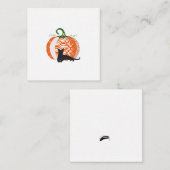 ハロウィン/秋のフラットノートカード ノートカード (正面/裏面)