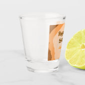 ハロウィン 秋の30歳の誕生日 ラスティック ウッド ショットグラス (左)