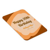 ハロウィン 秋の30歳の誕生日 ラスティック ウッド マグネット (右側)