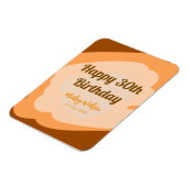 ハロウィン 秋の30歳の誕生日 ラスティック ウッド マグネット (左側)