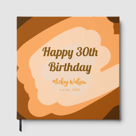 ハロウィン 秋の30歳誕生日 ラスティック ウッド ゲストブック