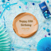 ハロウィン 秋の30歳誕生日 ラスティック ウッド ペーパープレート (パーティー)