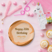 ハロウィン 秋の30歳誕生日 ラスティック ウッド ペーパープレート (パーティー)