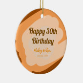 ハロウィン 秋 おしゃれ 木製 30歳の誕生日 セラミックオーナメント (右)