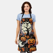 ハロウィン/秋 エプロン (着用した状態)