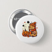 ハロウィン+秋+カピラのコーヒータイム 缶バッジ (正面&裏面)