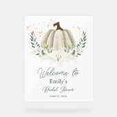 ハロウィン 秋 ブライダルシャワー アクリル ウェルカムサイン アクリルサイン (正面)