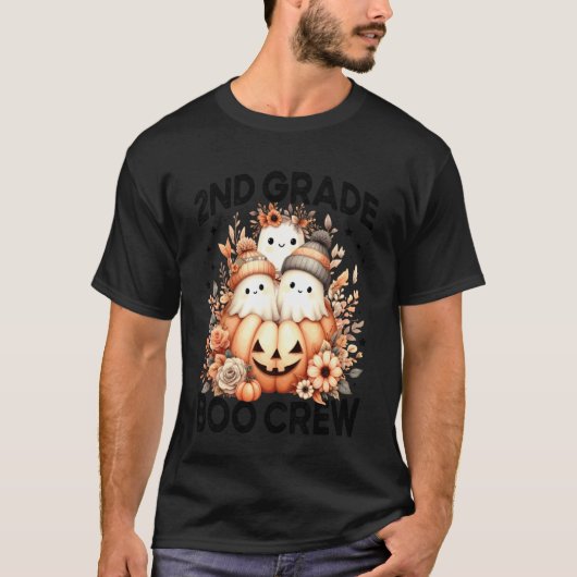 ハロウィン 秋 ボー・クルー 女子 2年生担任教師 Tシャツ (正面)