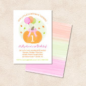 ハロウィン　秋　初めての誕生日　女の子　パーティー 招待状