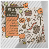 ハロウィン+秋+性別発表 招待状