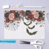 ハロウィン 秋 花 水彩 薄葉紙 (クラフト)