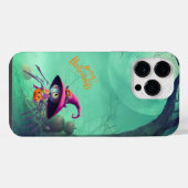 ハロウィン+秋+蜘蛛+魔女 iPhoneケース (裏面横)
