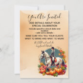 ハロウィン 秋 馬術 招待状 (正面)