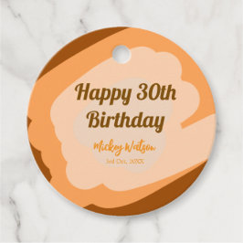 ハロウィン 秋 30歳の誕生日 ラスティック ウッド フェイバータグ