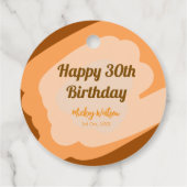 ハロウィン 秋 30歳の誕生日 ラスティック ウッド フェイバータグ (裏面)