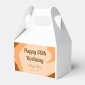 ハロウィン 秋 30歳の誕生日 ラスティック ウッド フェイバーボックス (裏面サイド)