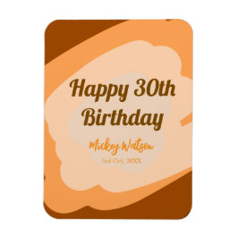 ハロウィン 秋 30歳の誕生日 ラスティック ウッド マグネット