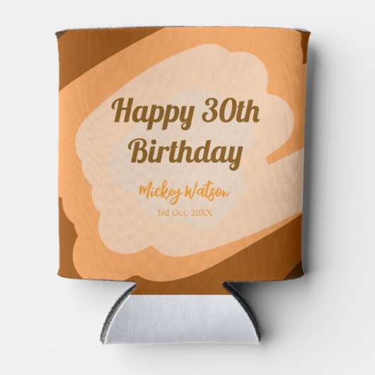 ハロウィン 秋 30歳の誕生日 ラスティック ウッド 缶クーラー (正面)