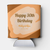 ハロウィン 秋 30歳の誕生日 ラスティック ウッド 缶クーラー (裏面)