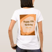ハロウィン 秋 30歳の誕生日 ラスティック ウッド Tシャツ (裏面)