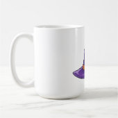 ハロウィン 紫の魔女の帽子 コーヒーマグカップ (左)