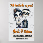 ハロウィン 結婚式 ウェルカムサイン 死が二人を分かつまで ポスター (正面)