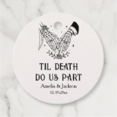 ハロウィン 結婚式 Till Death フェイバータグ (正面)