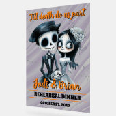 ハロウィン 結婚式 Till Death Do Us Part アクリルサイン (傾斜)