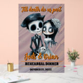ハロウィン 結婚式 Till Death Do Us Part アクリルサイン (ウェディング)