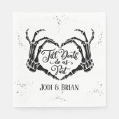 ハロウィン 結婚式 Till Death Do Us Part スタンダードランチョンナプキン (正面)