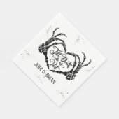 ハロウィン 結婚式 Till Death Do Us Part スタンダードランチョンナプキン (角)