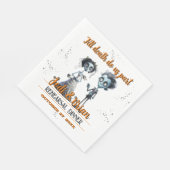 ハロウィン 結婚式 Till Death Do Us Part スタンダードランチョンナプキン (角)