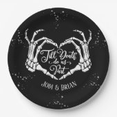 ハロウィン 結婚式 Till Death Do Us Part ペーパープレート (正面)