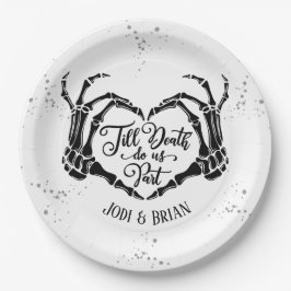 ハロウィン 結婚式 Till Death Do Us Part ペーパープレート