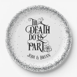 ハロウィン 結婚式 Till Death Do Us Part ペーパープレート
