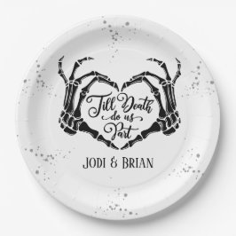 ハロウィン 結婚 Till Death Do Us Part ペーパープレート