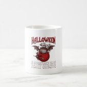 ハロウィン 羽のはえた魔法使い 幽霊 コーヒーマグカップ (中央)