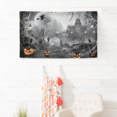 ハロウィン 背景 恐怖 背景 横断幕 (インサイチュ)