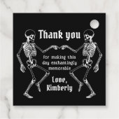 ハロウィン 花嫁か死ぬか スケルトン バチェロレッテパーティー フェイバータグ (裏面)