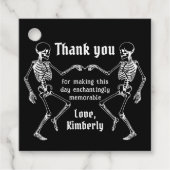 ハロウィン 花嫁か死ぬまで スケルトン ブライズメイド パーティー フェイバータグ (正面)