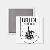 ハロウィン 花嫁 または 死 ゴシック バチェロレッテ パーティー M マグネット (正面/裏面)